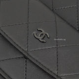 Chanel Backpack Mini | 25C SO BLACK Calfskin Black Hardware-details