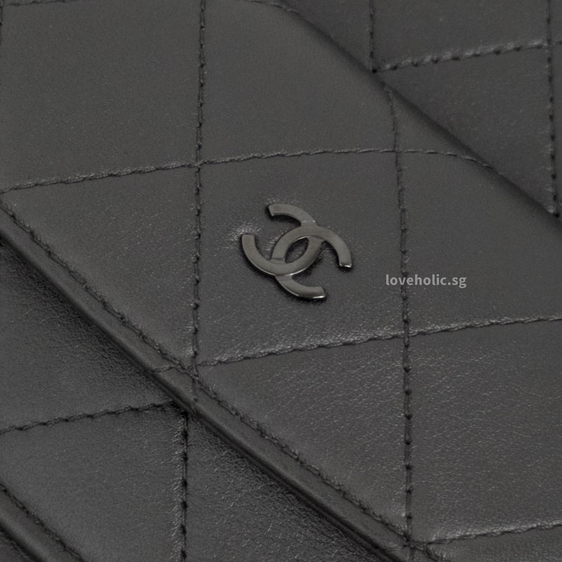 Chanel Backpack Mini | 25C SO BLACK Calfskin Black Hardware-details