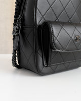 Backpack Mini | 25C SO BLACK Calfskin Black Hardware