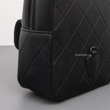 Chanel Backpack Mini | 25C SO BLACK Calfskin Black Hardware-details