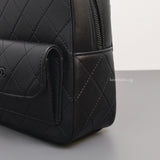 Chanel Backpack Mini | 25C SO BLACK Calfskin Black Hardware-details