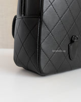 Backpack Mini | 25C SO BLACK Calfskin Black Hardware