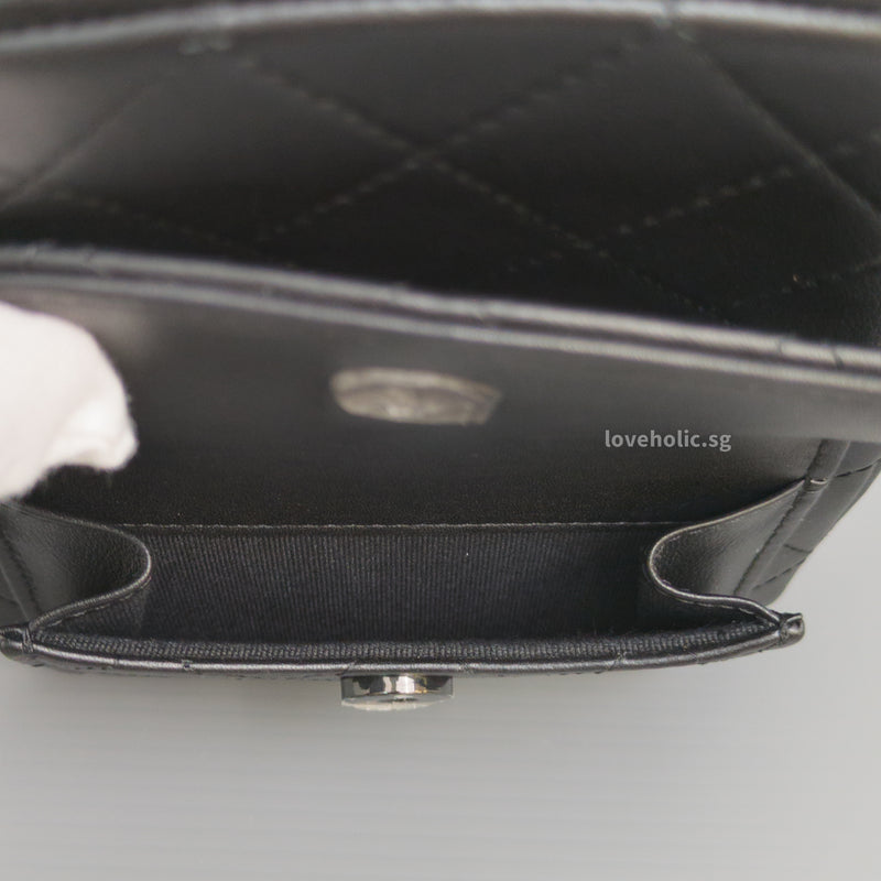 Chanel Backpack Mini | 25C SO BLACK Calfskin Black Hardware-details