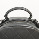 Chanel Backpack Mini | 25C SO BLACK Calfskin Black Hardware-details
