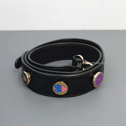 Dior My Lady Dior Small | Black Lambskin Light Gold Hardware-details