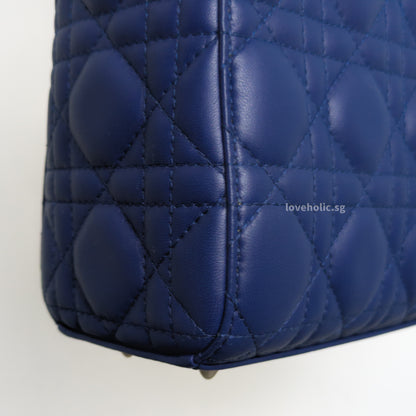 My ABC Lady Dior Small | Navy Blue Lambskin Light Gold Hardware