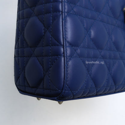 My ABC Lady Dior Small | Navy Blue Lambskin Light Gold Hardware