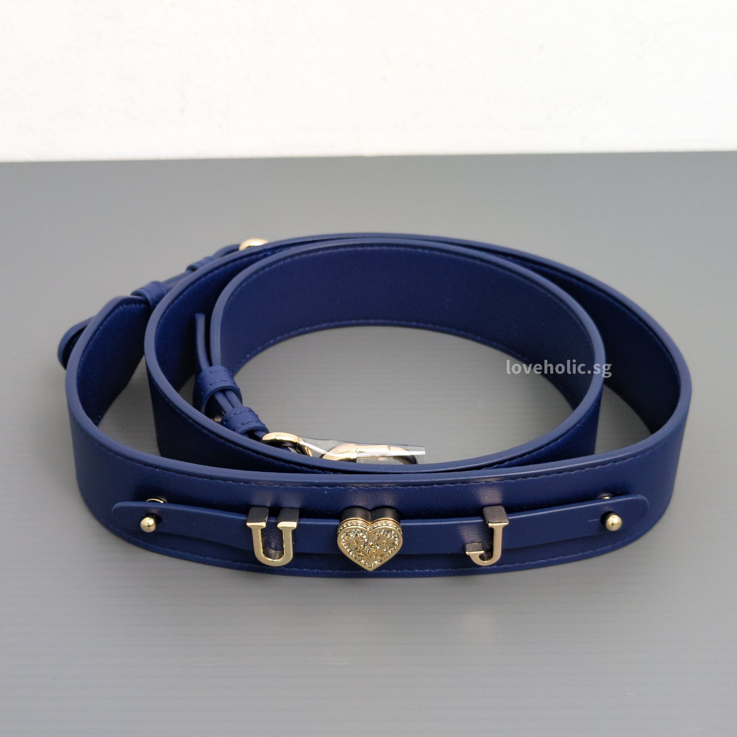 Dior My ABC Lady Dior Small | Navy Blue Lambskin Light Gold Hardware-details