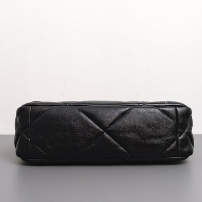 Chanel Chanel 19 Small | Black Lambskin Multicolored Hardware-details