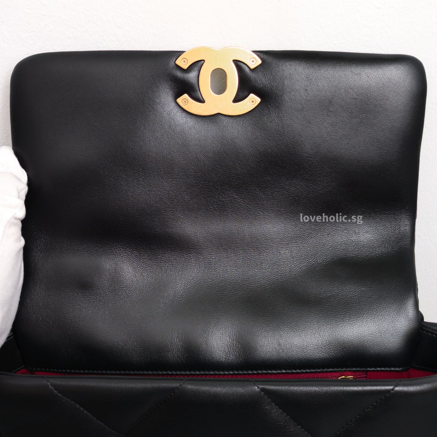 Chanel Chanel 19 Small | Black Lambskin Multicolored Hardware-details