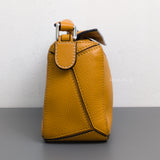 Loewe Puzzle Mini | Sunflower Calfskin Silver Hardware-side