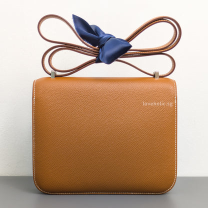 Hermes Constance 19 Gold Epsom Palladium Hardware-back