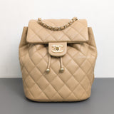 Chanel Urban Spirit Duma Mini | 24S Beige Caviar Light Gold Hardware-front1