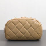 Chanel Urban Spirit Duma Mini | 24S Beige Caviar Light Gold Hardware-details