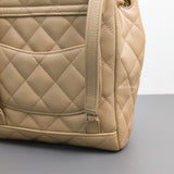Chanel Urban Spirit Duma Mini | 24S Beige Caviar Light Gold Hardware-details