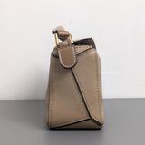 Puzzle Mini | Sand/ Mink Calfskin Gold Hardware