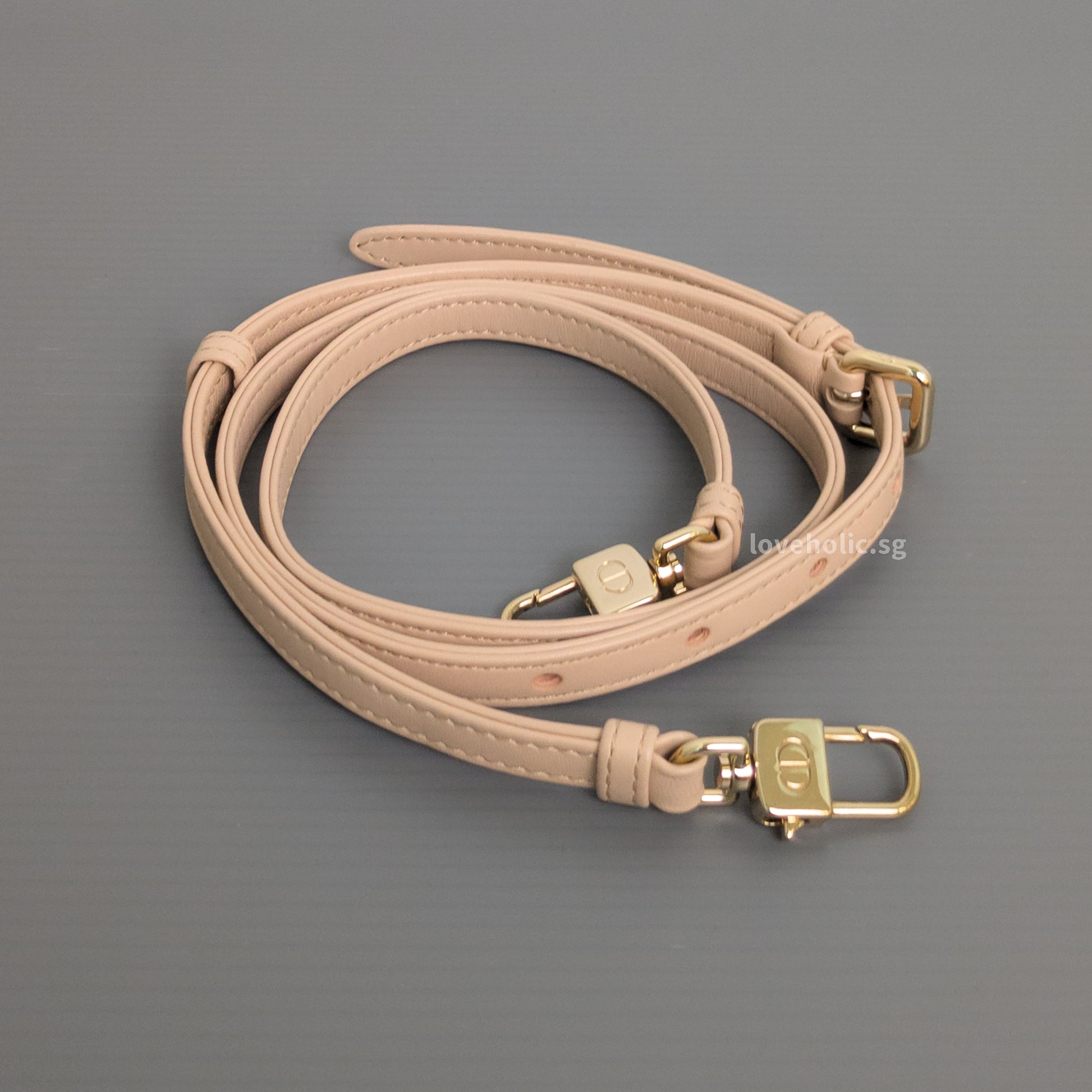 Dior Lady D-Joy Micro | Caramel Beige Lambskin Light Gold Hardware-details