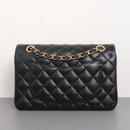 Chanel Classic Flap Small | Black Lambskin Gold Hardware-back
