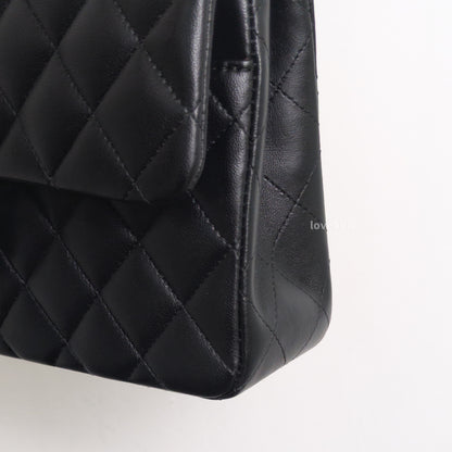 Chanel Classic Flap Small | Black Lambskin Gold Hardware-details