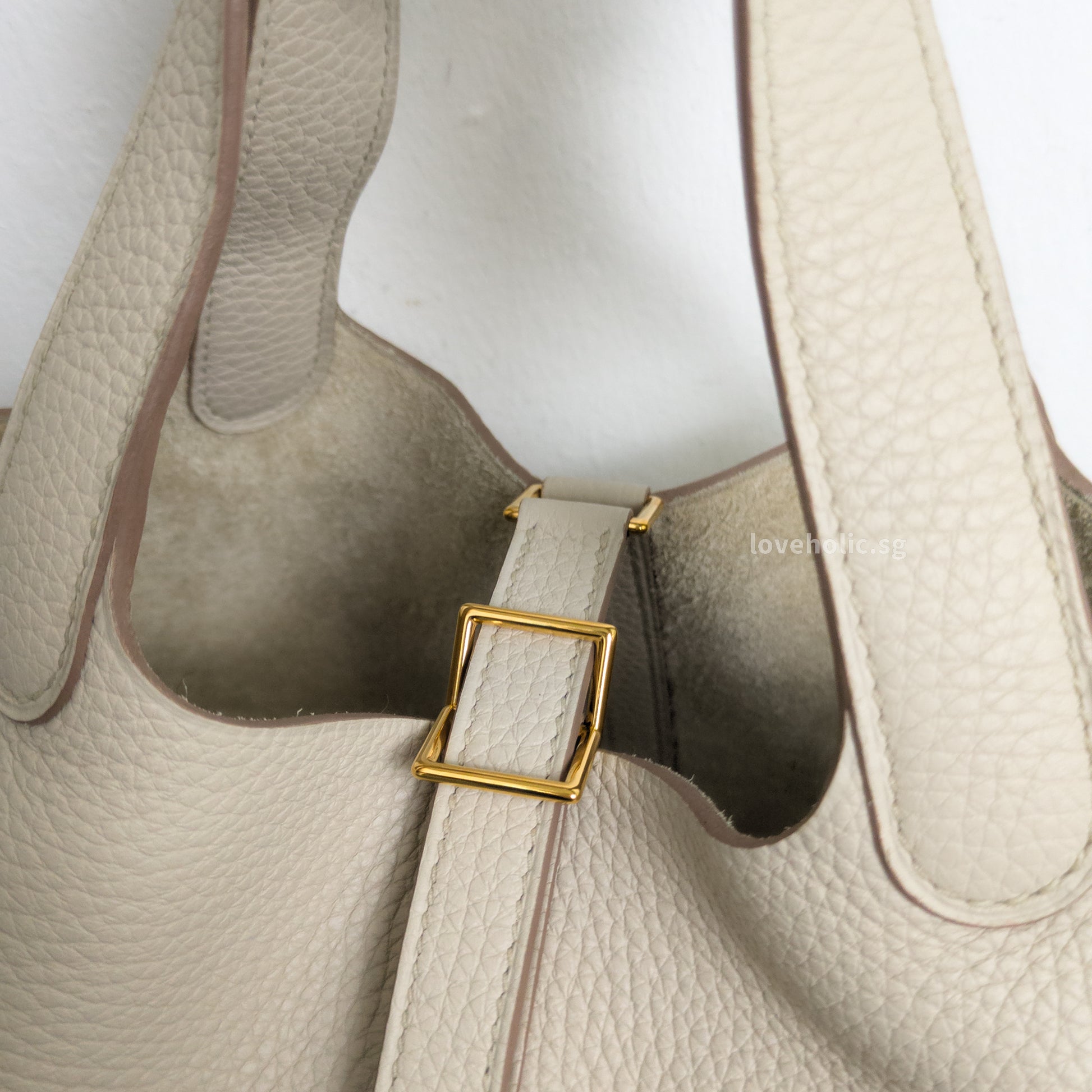 Hermes Picotin Lock 18 Beton Taurillon Clemence Gold Hardware-details