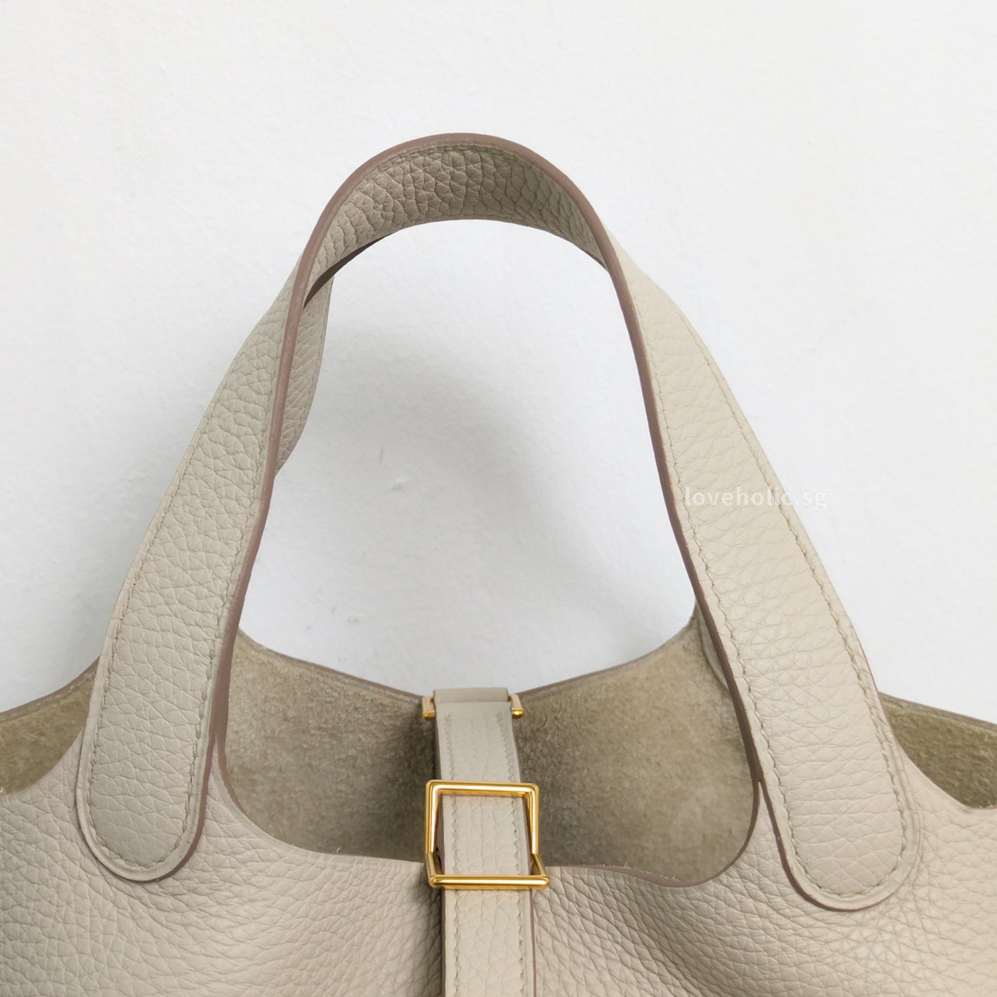 Hermes Picotin Lock 18 Beton Taurillon Clemence Gold Hardware-details