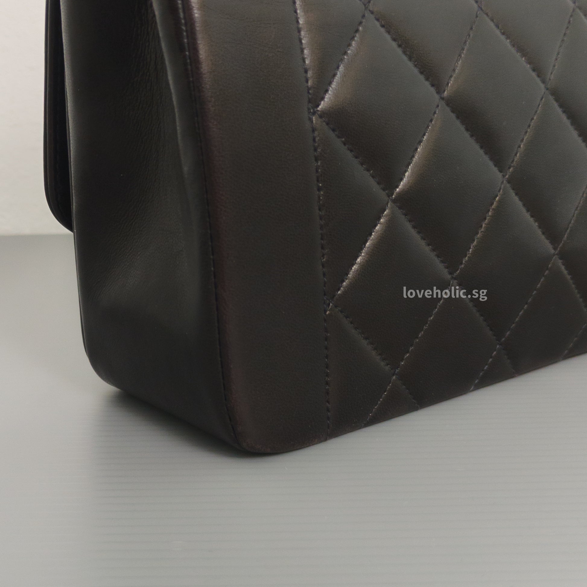 Chanel Diana Small | Black Lambskin 24K Gold Hardware-details