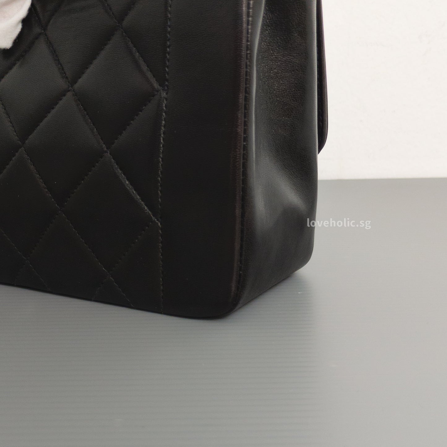 Chanel Diana Small | Black Lambskin 24K Gold Hardware-details