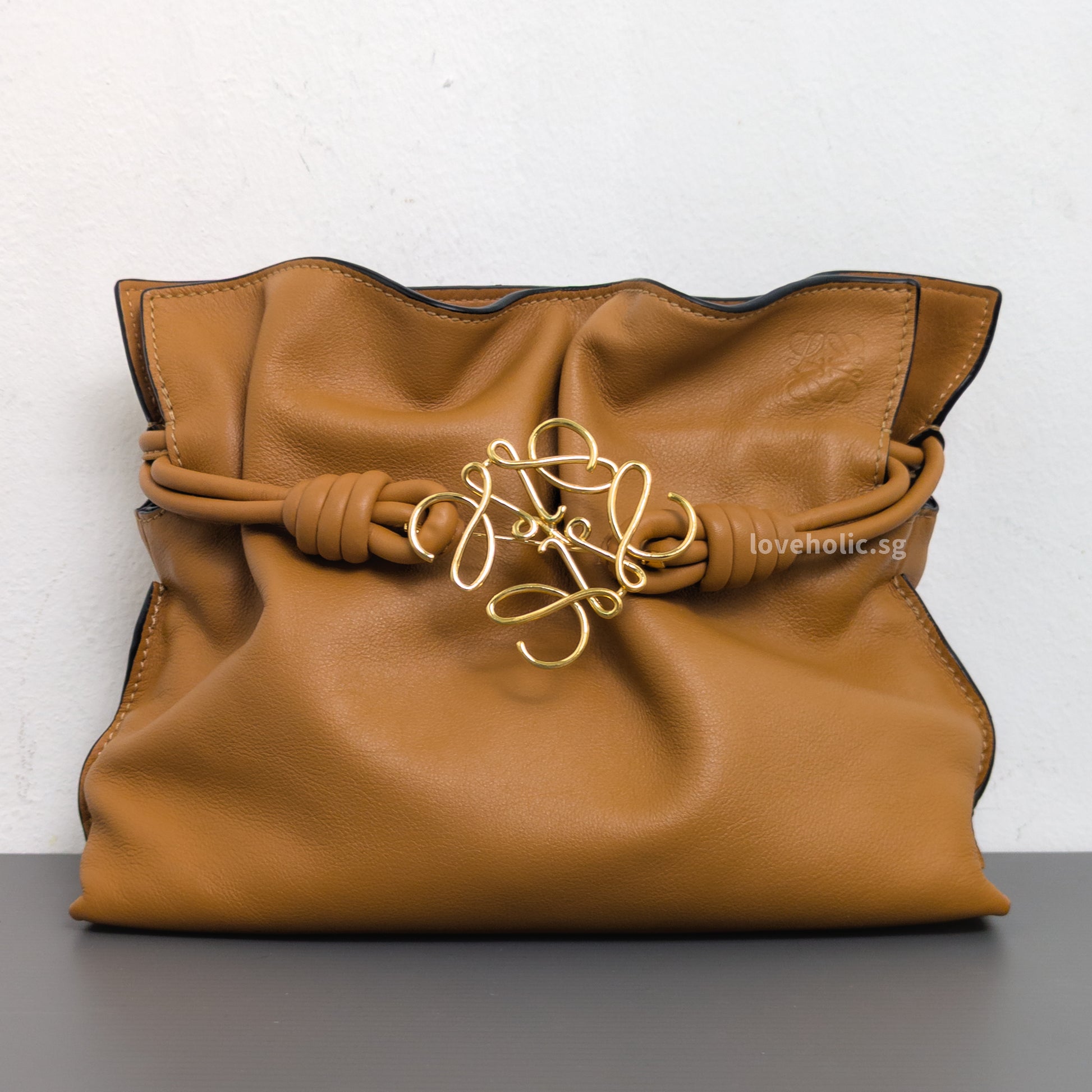 Loewe Flamenco Mini | Warm Desert Calfskin Gold Hardware-front1