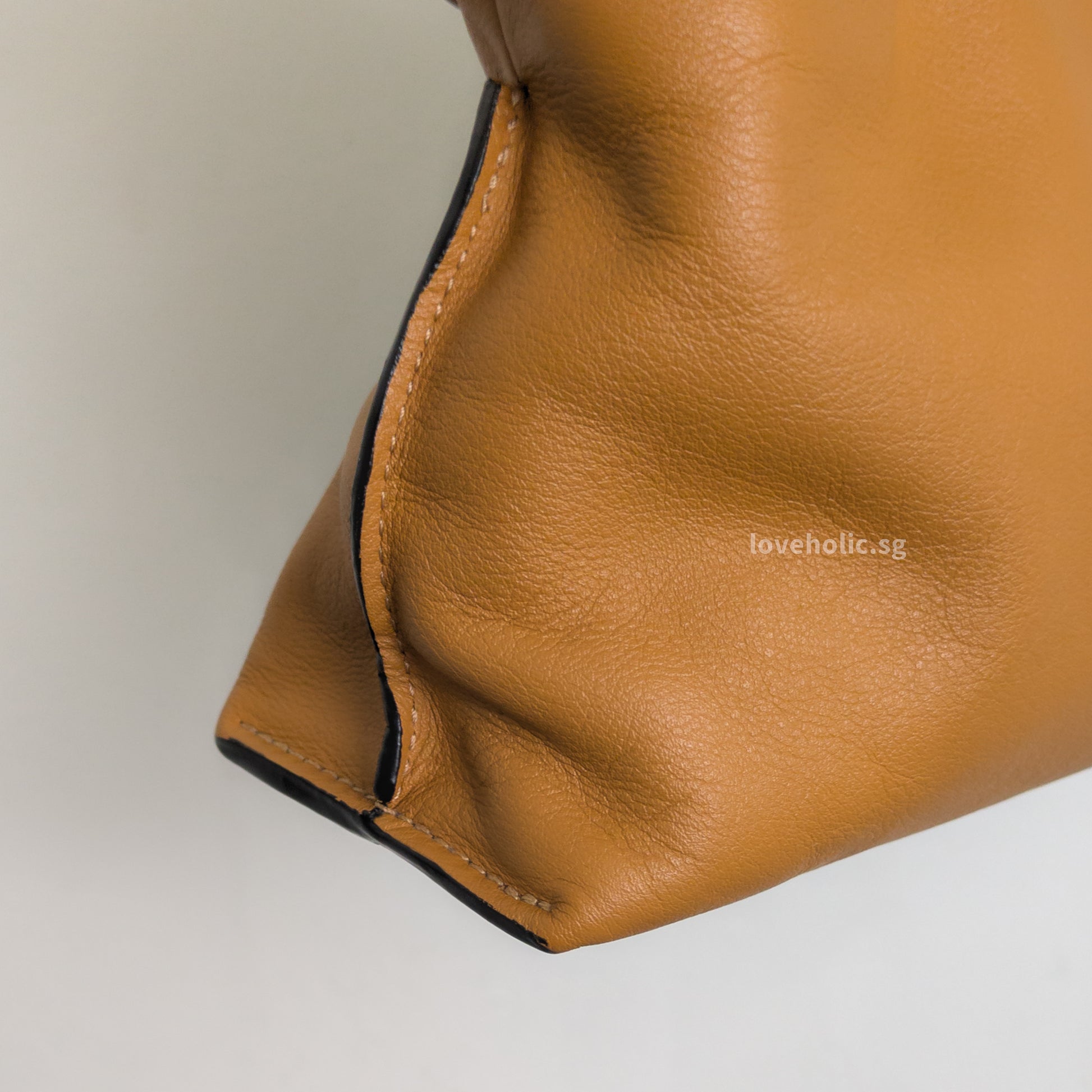 Loewe Flamenco Mini | Warm Desert Calfskin Gold Hardware-details