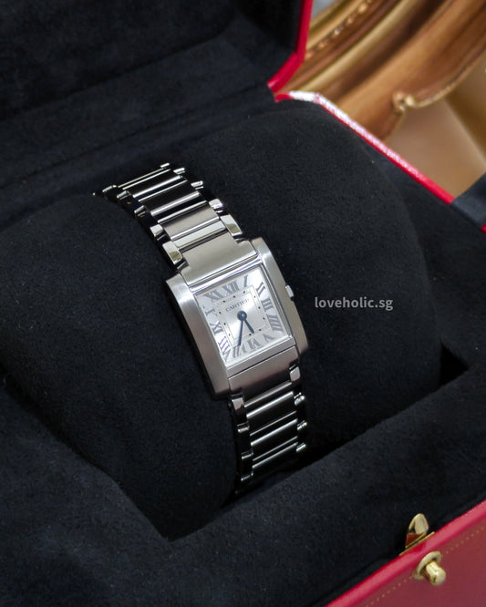 Cartier Tank Francaise Steel | WSTA0065 -front