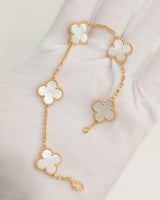 Van Cleef & Arpels VCA Vintage Alhambra Bracelet Mother Of Pearl 18K Gold-model