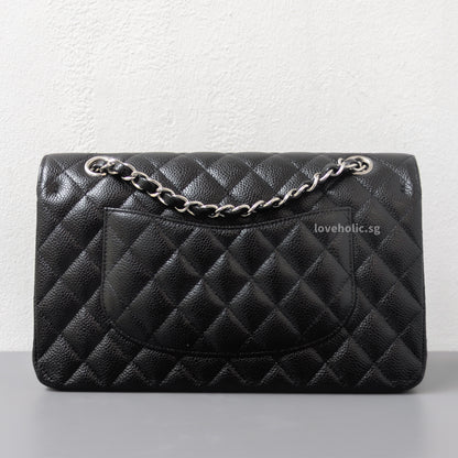 Chanel Classic Flap Medium | Black Caviar Silver Hardware-back