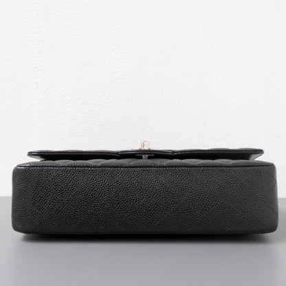 Chanel Classic Flap Medium | Black Caviar Silver Hardware-details