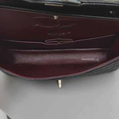 Chanel Classic Flap Medium | Black Caviar Silver Hardware-details