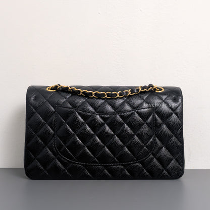 Classic Flap Medium | Black Caviar Gold Hardware