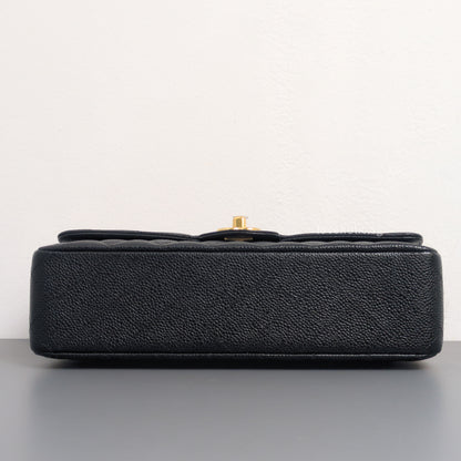 Classic Flap Medium | Black Caviar Gold Hardware