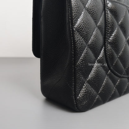 Classic Flap Medium | Black Caviar Gold Hardware