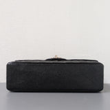 Chanel Classic Flap Small | Black Caviar Silver Hardware-details