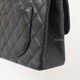 Chanel Classic Flap Small | Black Caviar Silver Hardware-details