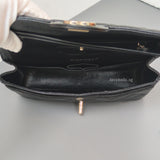 Chanel Classic Flap Small | Black Caviar Silver Hardware-details