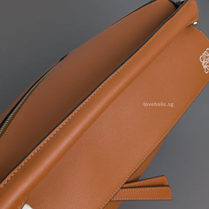 Loewe Puzzle Medium | Tan Calfskin Silver Hardware-details