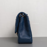 Classic Flap Medium | 19C Navy Blue Caviar Light Gold Hardware