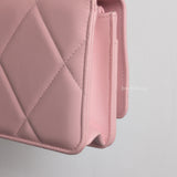 Chanel Chanel 19 Wallet on Chain | Pink Lambskin Multicolored Hardware-details