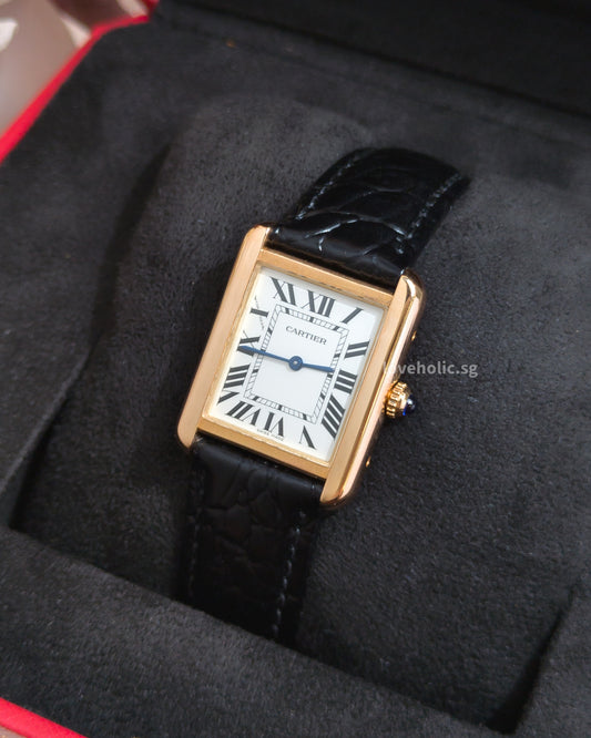 Cartier Tank Solo Small | 18K Rose Gold W5200024 -front