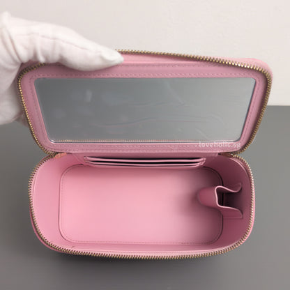 Top Handle Vanity On Chain "Pick Me Up" 22S | Pink Caviar Brushed Gold Hardware