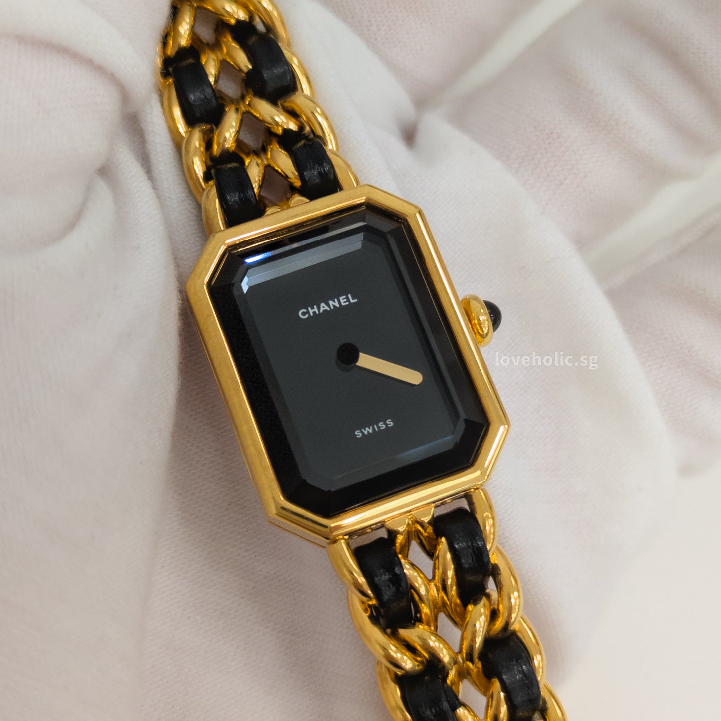 Chanel Vintage Premiere Watch 1987 Size L | 24K Gold Hardware-model