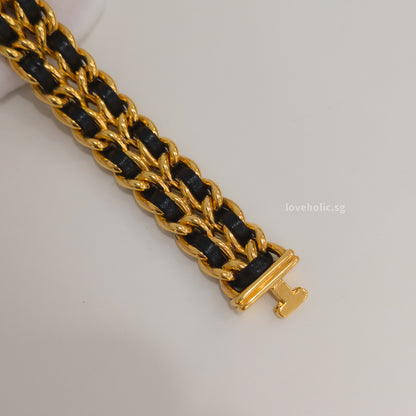 Chanel Vintage Premiere Watch 1987 Size L | 24K Gold Hardware-front1
