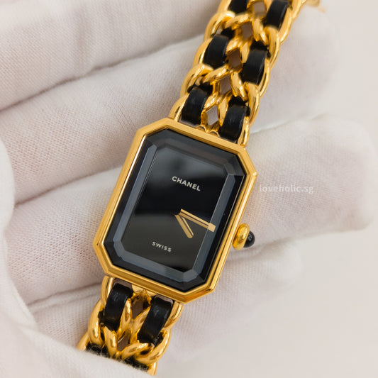 Chanel Vintage Premiere Watch 1987 Size M | 24K Gold Hardware-model