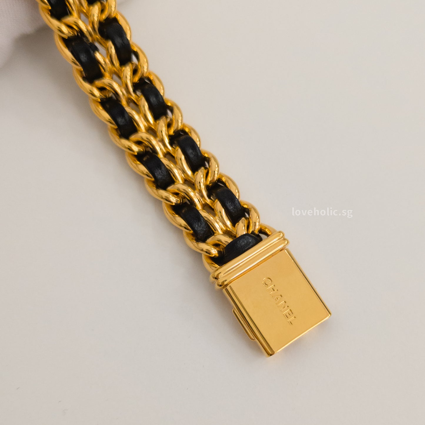 Chanel Vintage Premiere Watch 1987 Size M | 24K Gold Hardware-front1