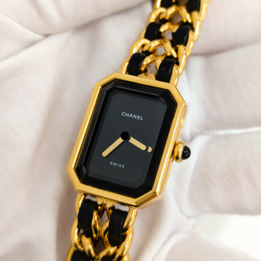 Chanel Vintage Premiere Watch 1987 Size S | 24K Gold Hardware-model